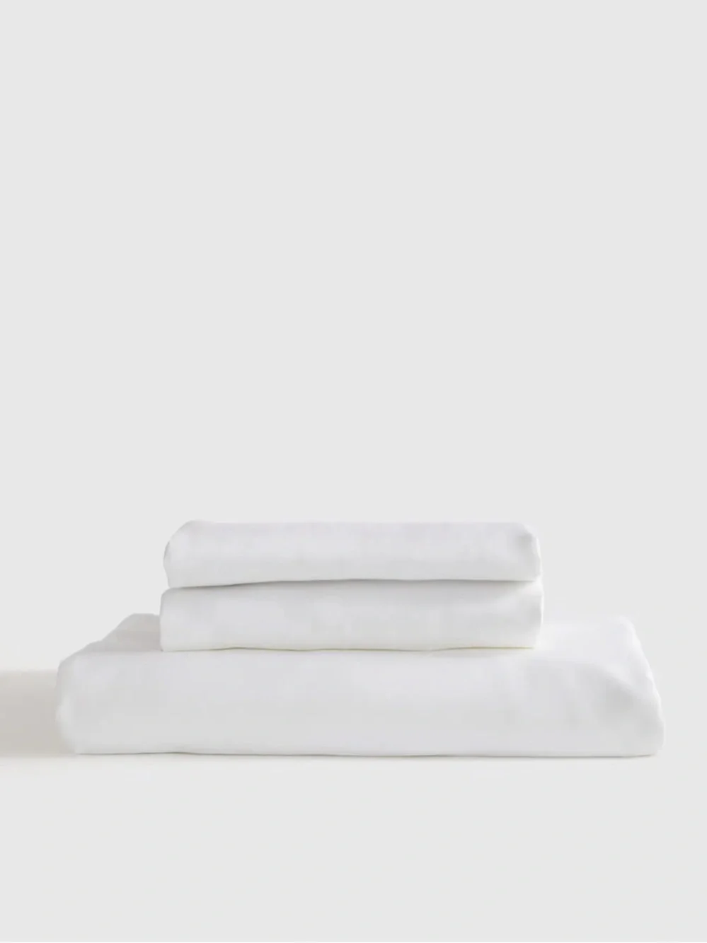 Quince Bamboo Fitted Sheet ONLY Set QUEEN and 2 pillow cases WHITE. # 84
